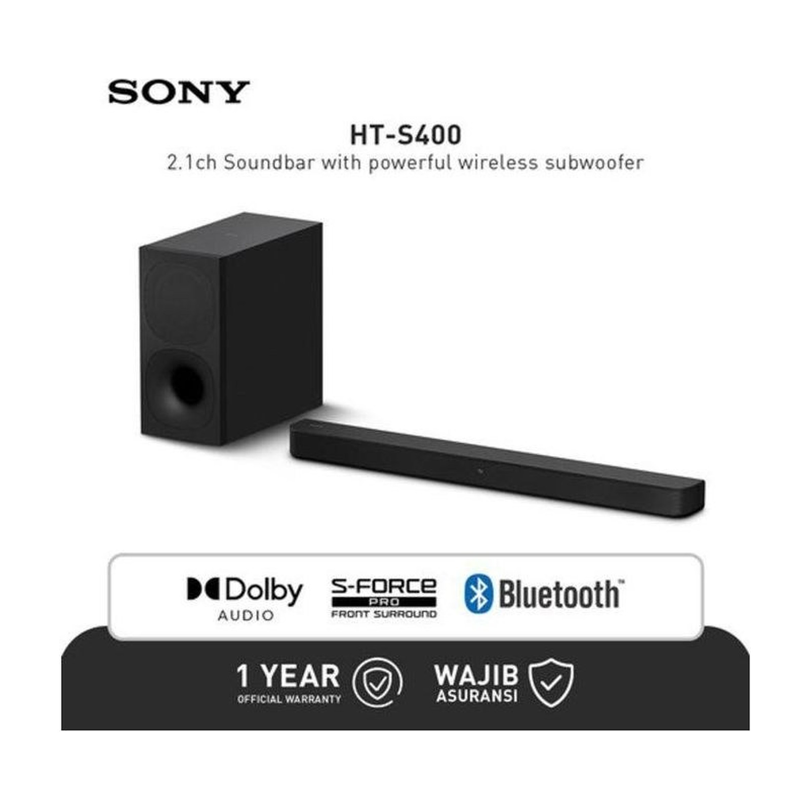 Sony HT-S400 2.1ch Soundbar view 2