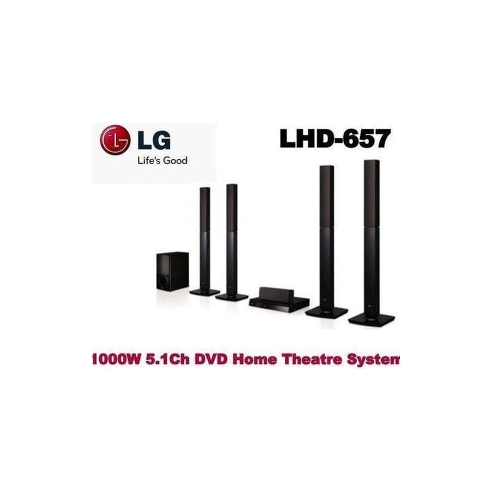 LG LHD457 Bluetooth Home Theatre System view 3