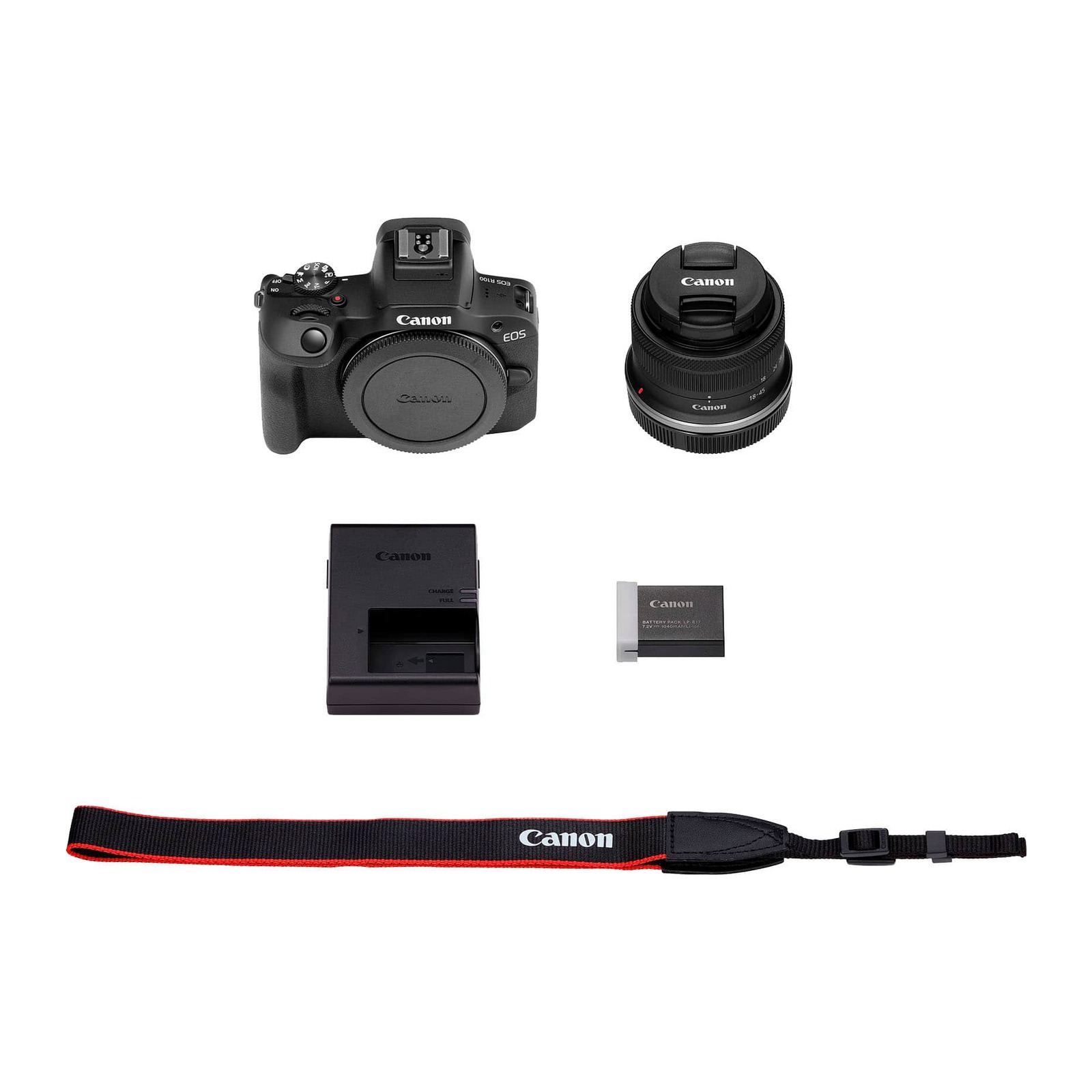 Canon EOS R100 Travel Kit with RF-S 18-55mm view 3